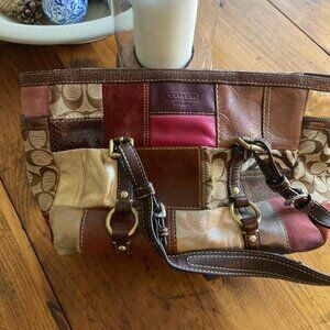 Coach vintage patchwork shoulder bag